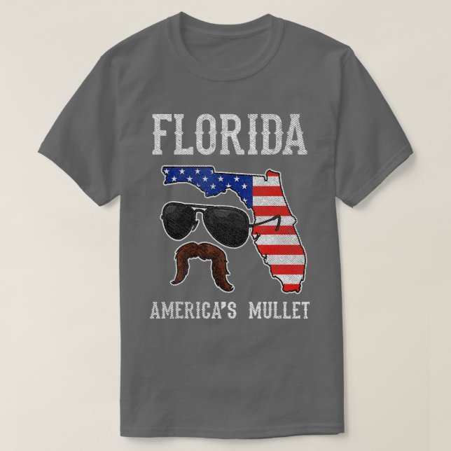 Camiseta Florida Americas Mullet Funny Patriotic American F (Diseño del anverso)