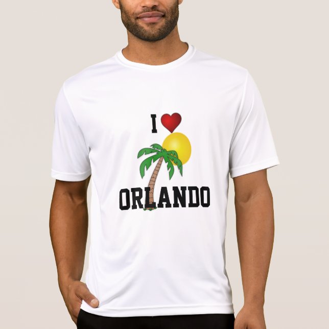 Camiseta Florida: Amo la palmera de Orlando y el sol (Anverso)