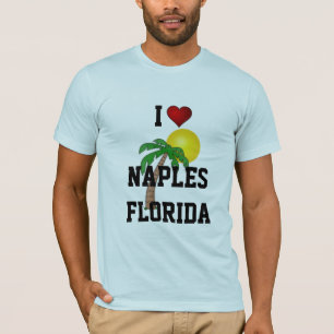 Camiseta Florida: Amo Nápoles, la palmera de Florida y el 