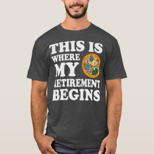 Camiseta Florida Aquí Es Donde Mi Jubilación Comienza A Jub