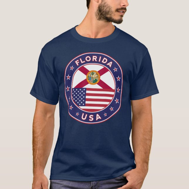 Camiseta Florida, azul (Anverso)
