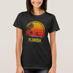 Camiseta Florida Beach Palm Tree vacaciones de verano Surfi
