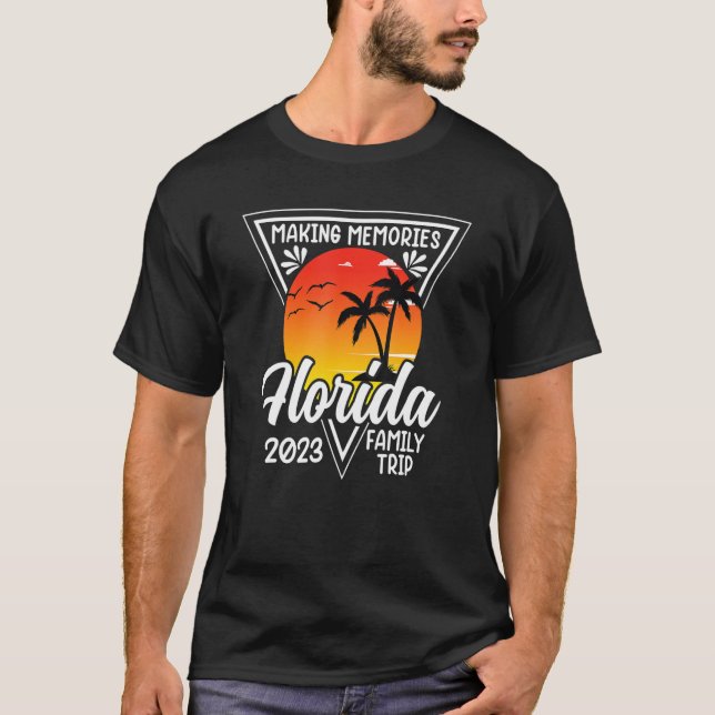 Camiseta Florida Beach Vacation 2023 Family Trip Gro (Anverso)