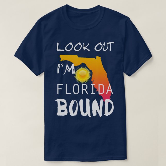 Camiseta Florida Bound Vacation Spring Break  (Diseño del anverso)