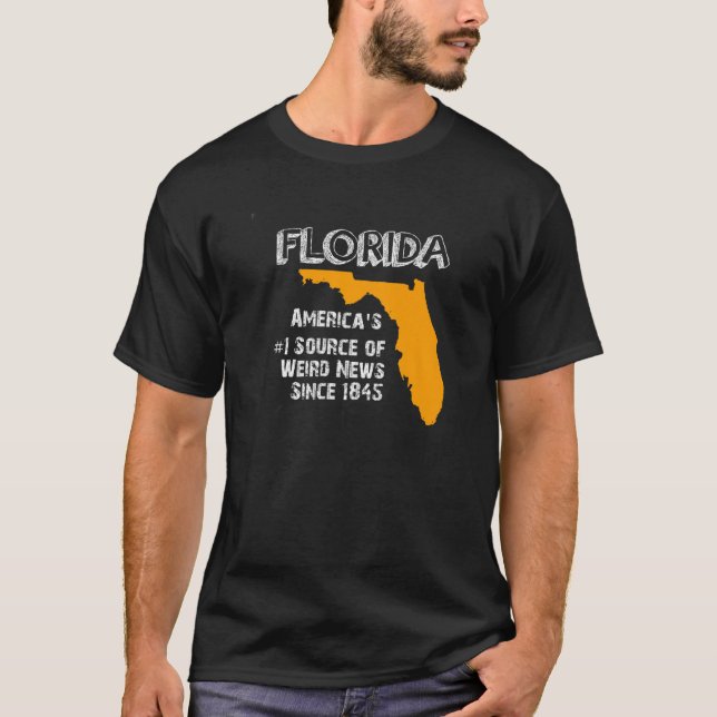 Camiseta Florida "Capital de Noticias Extraña" (Anverso)