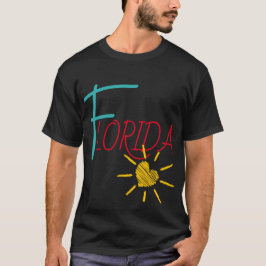 Camiseta Florida con corazón de sol