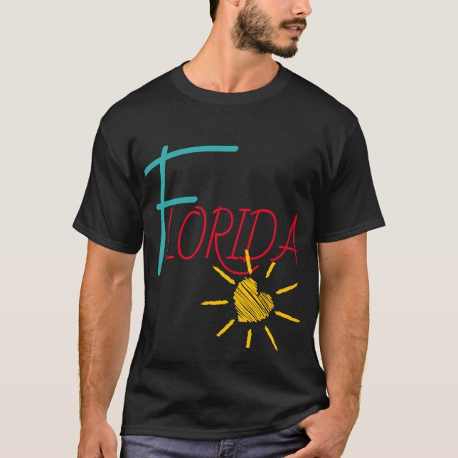 Camiseta Florida con corazón de sol (Anverso)
