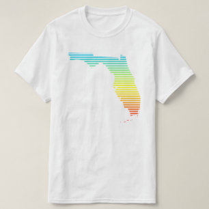 Camiseta florida desvanecimiento de verano