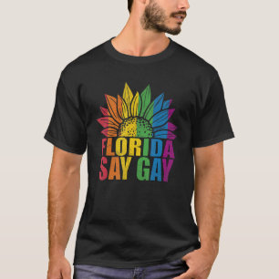 Camiseta Florida Dice Girasol Gay Diga Trans Proud Lgbtq Ga