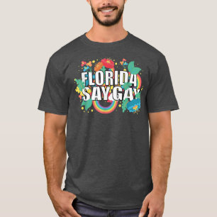 Camiseta Florida dice girasol gay: Trans Orgullosa LGBTQ Ga