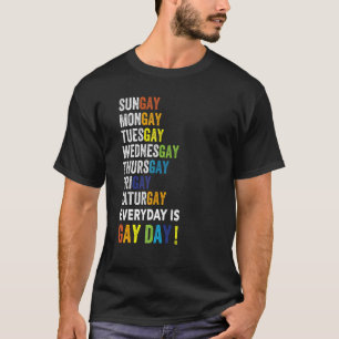 Camiseta Florida dijo que los días de la semana gay se enor
