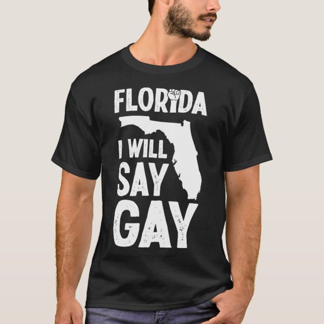 Camiseta Florida Diré Orgullo Gay Derechos Homosexuales LGB (Anverso)