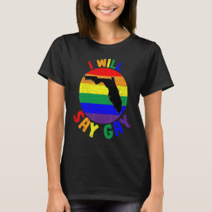 Camiseta Florida Diré Que Gay Diga Trans Orgulloso Lgbtq Ga