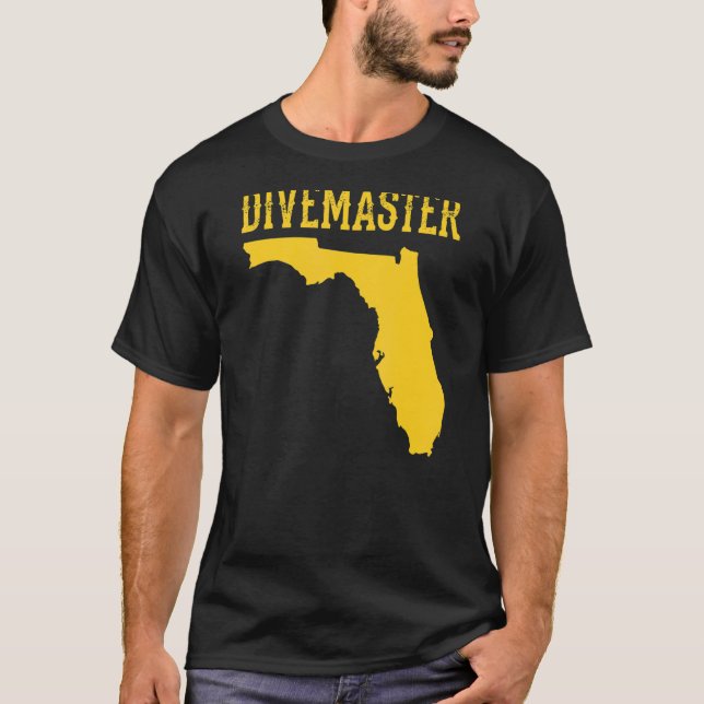 Camiseta Florida Divemaster Scuba Instructor De Buceo Dive  (Anverso)