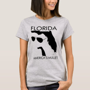 Camiseta Florida: El Mullet de América Orgullo Divertido