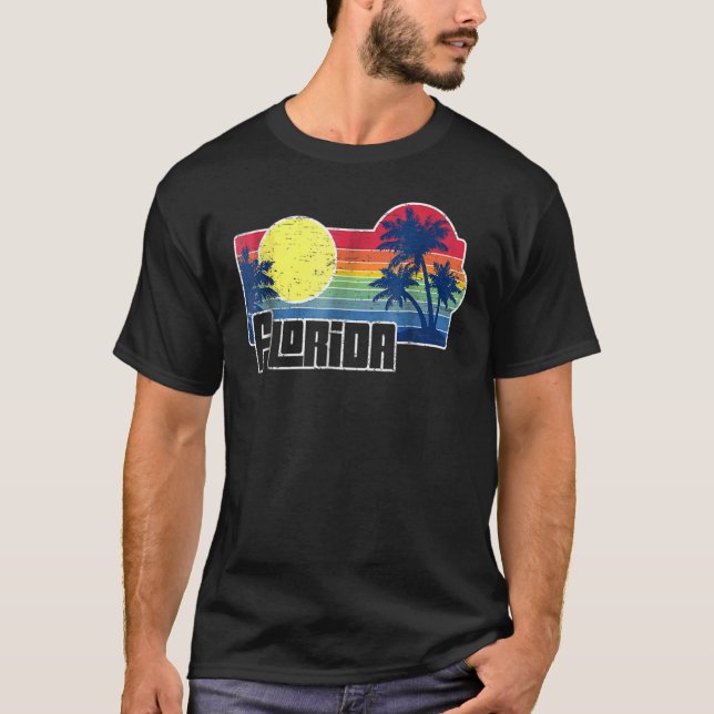 Camiseta Florida El Tee de Vacaciones del Estado Sunshine F (Anverso)