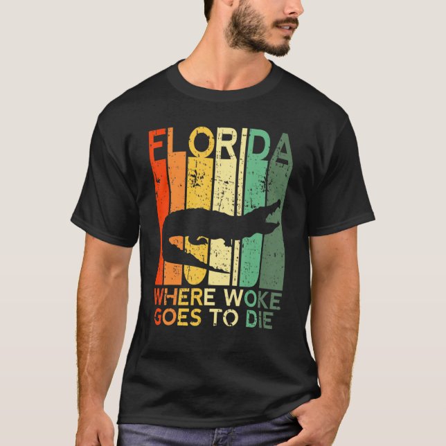 Camiseta Florida Es Donde Despertar Va A Morir La Alliga Co (Anverso)