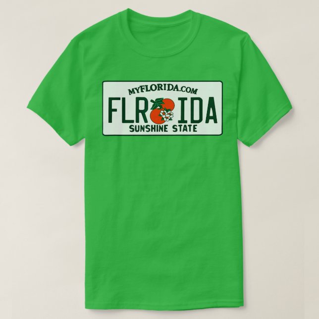 Camiseta Florida FL License Plate Classic (Diseño del anverso)