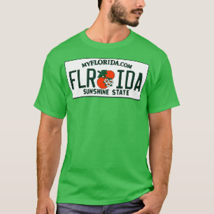 Camiseta Florida FL License Plate Classic