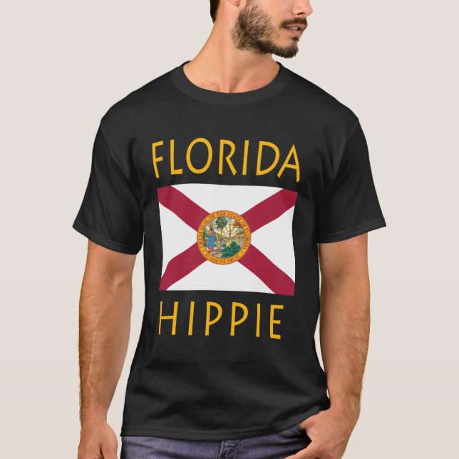Camiseta Florida Flag Hippie (Anverso)