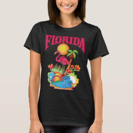 Camiseta Florida Flamingo Viajes Tropicales