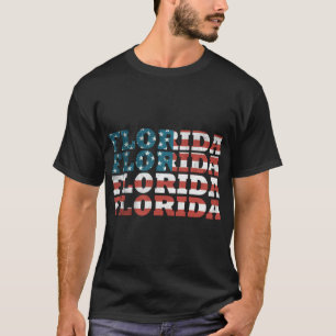 Camiseta Florida Florida Bandera Americana