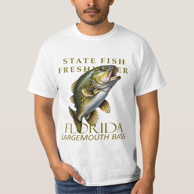 Camiseta Florida Fresh Water Fish Largemouth Bass (Anverso)