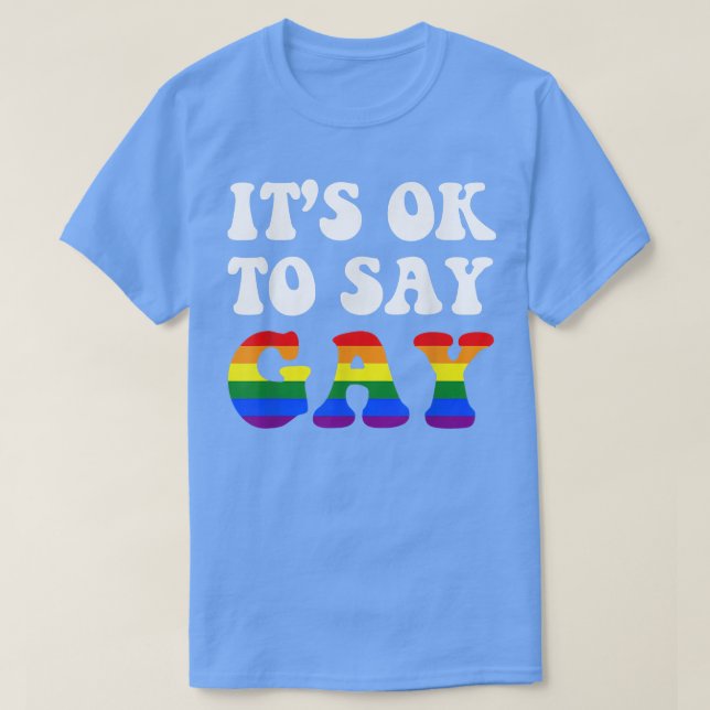 Camiseta Florida Gay Está Bien Decir Gay Stay Orgulloso Lgb (Diseño del anverso)