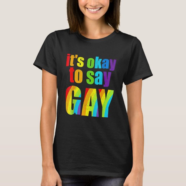 Camiseta Florida Gay: Está bien decir que los gays están or (Anverso)