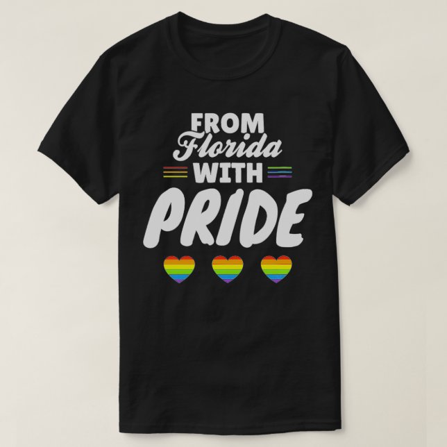 Camiseta Florida Gay Pride  (Diseño del anverso)