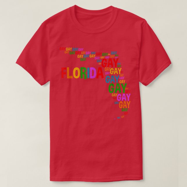 Camiseta Florida Gay Say Gay Say Love Stay Proud LGBTQ  (Diseño del anverso)