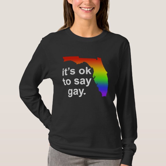 Camiseta Florida LGBTQ It's OK to Say Gay Protect LGBTQ Fre (Anverso)