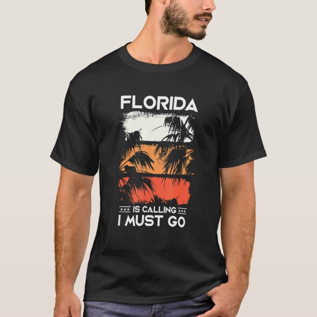 Camiseta Florida Llama Que Tengo Que Ir De Vacaciones De Vi (Anverso)