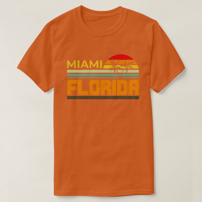 Camiseta Florida Lover Retro Summer FL Miami Tropical Flori (Diseño del anverso)