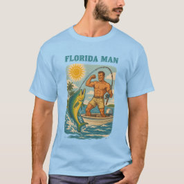 Camiseta Florida Man -Coastal Fishing Boat- Retro Fisherman