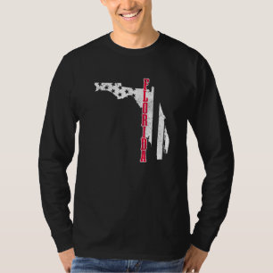 Camiseta Florida Mapa De Bandera Americana Orgullo Patrióti