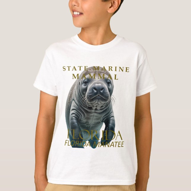 Camiseta Florida Marine Mammal Florida Manatee Design (Anverso)