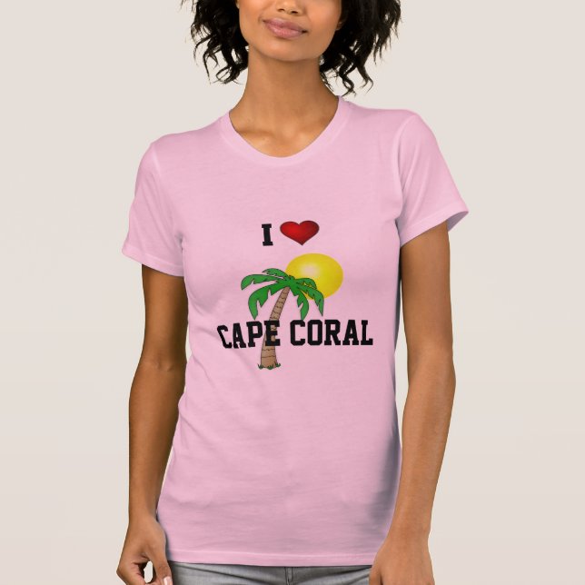 Camiseta Florida: Me Encanta Cabo Coral. (Anverso)
