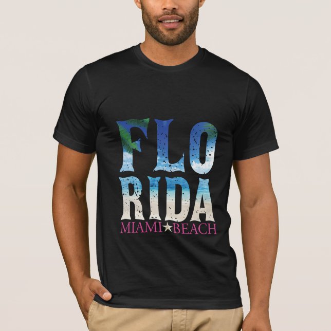 Camiseta Florida, Miami Beach (Anverso)