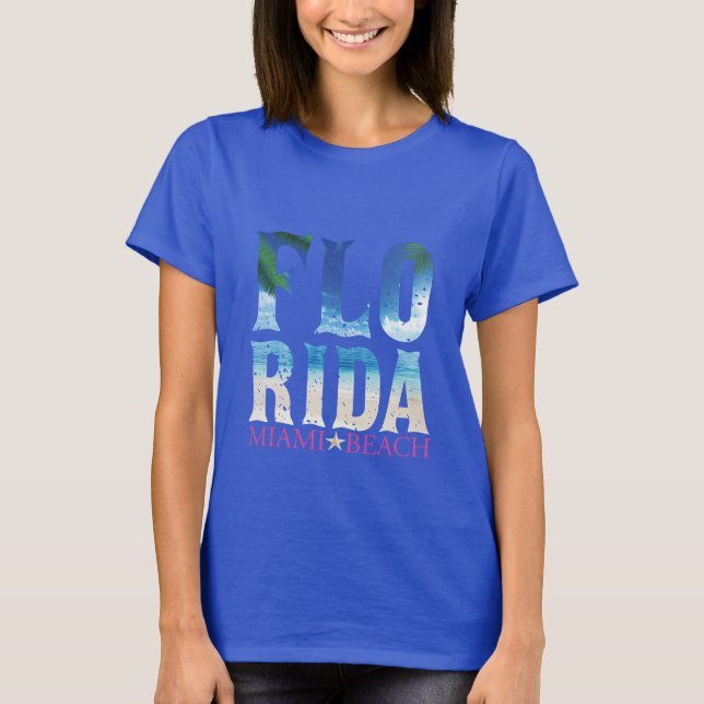 Camiseta Florida, Miami Beach (Anverso)