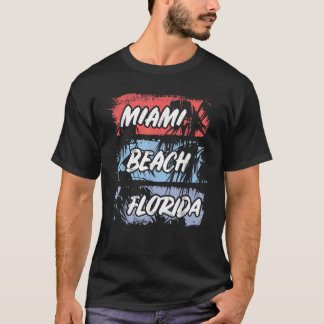 Camiseta Florida Miami Beach Palms Familia Vacacional de Ve