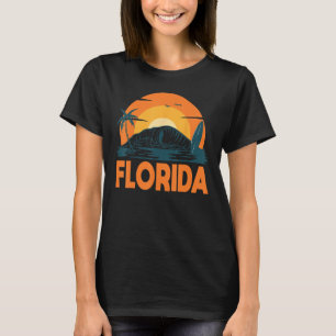 Camiseta Florida Palm Tree Surfing Island Summer