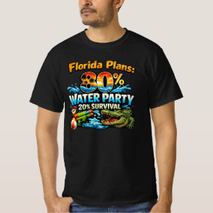 Camiseta Florida Planea 80% Fiesta de Agua 20% Supervivenci