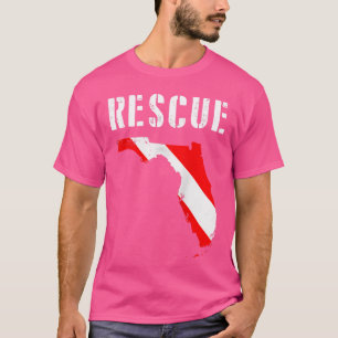 Camiseta Florida Rescue Divema Buceador Bandera de Buceo Sc