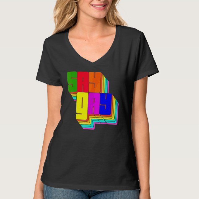 Camiseta Florida Say Gay Lgbt Gay Rights 9 (Anverso)