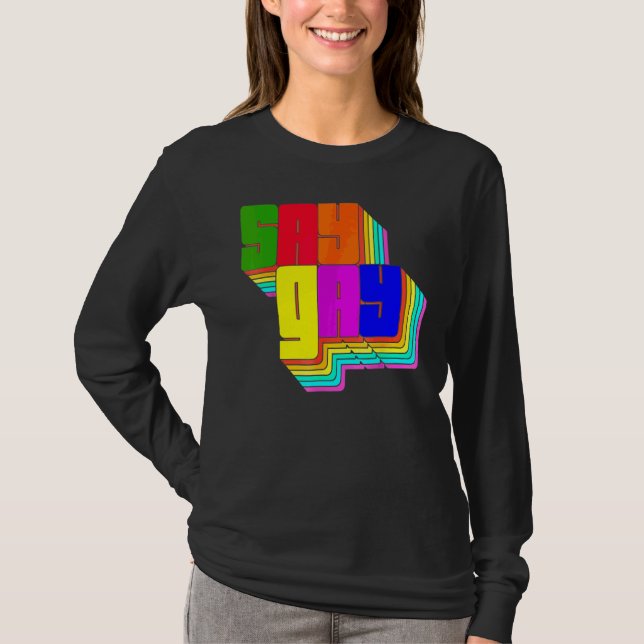 Camiseta Florida Say Gay Lgbt Gay Rights 9 (Anverso)