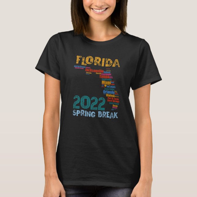 Camiseta Florida Spring Break Trip Vacay 2022 (Anverso)
