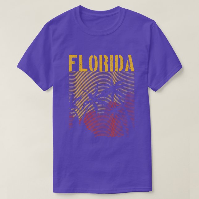 Camiseta Florida State FL vacaciones de verano tropical Flo (Diseño del anverso)