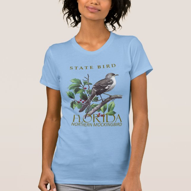 Camiseta Florida Territory Northern Mockingbird Design (Anverso)