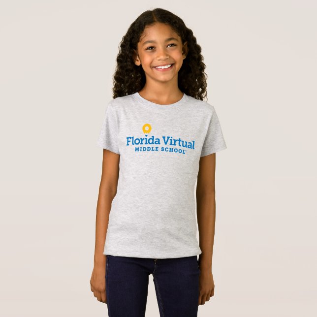 Camiseta Florida Virtual Middle School, Chicas Jóvenes (Anverso completo)